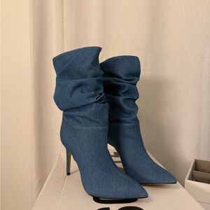 SCHUTZ Denim Booties